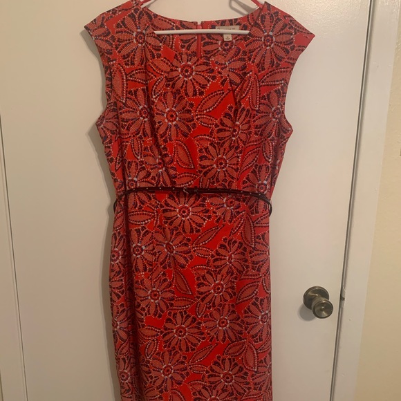 Dress Barn red shift dress - Picture 2 of 4